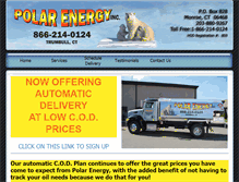 Tablet Screenshot of polarenergyct.com